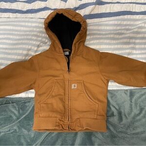 Carhartt Toddler Boys Canvas Insulated Coat 3T Excellent Condition